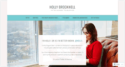 Desktop Screenshot of hollybrockwell.com