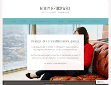 Tablet Screenshot of hollybrockwell.com